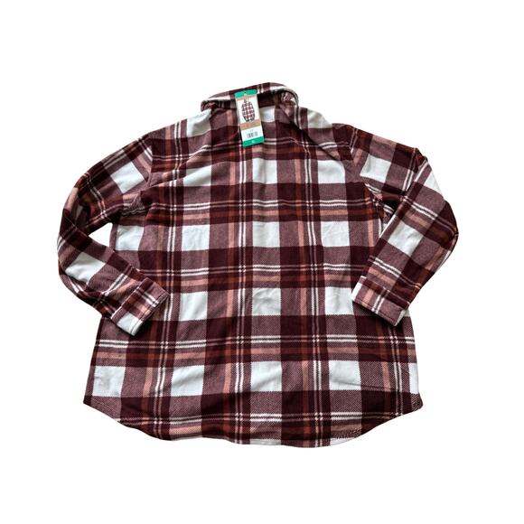 Eddie Bauer Fleece Jacket/Coat, size XL, Women button up Fleece sweater, NWT - Picture 2 of 9